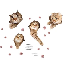 Интерьерная наклейка CD Котята SK7116 70х50см купить в интернет магазине подарков ПраздникШоп
