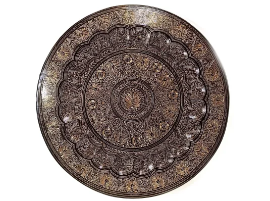 Тарелка бронзовая настенная «Павлины» (d-49 см) A купить в интернет магазине подарков ПраздникШоп