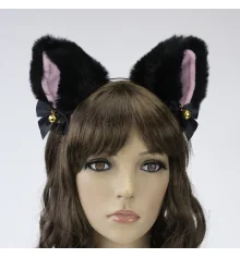 Ушки Кошки аниме (черные) купить в интернет магазине подарков ПраздникШоп