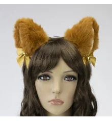Ушки Кошки аниме (рыжие) купить в интернет магазине подарков ПраздникШоп
