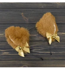 Ушки Кошки аниме (рыжие) купить в интернет магазине подарков ПраздникШоп