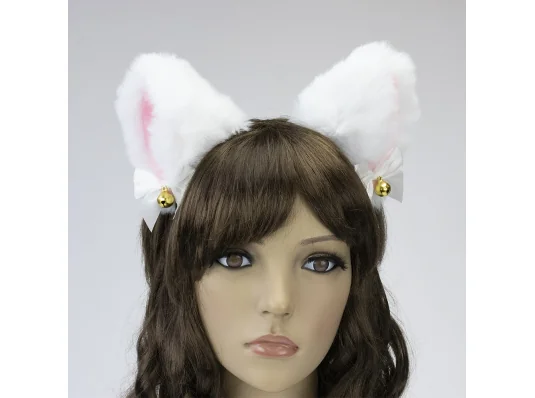 Ушки Кошки аниме (белые) купить в интернет магазине подарков ПраздникШоп