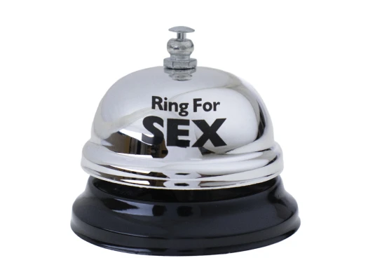 Звонок настольный SEX (серебряный) купить в интернет магазине подарков ПраздникШоп