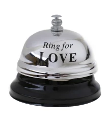 Звонок настольный LOVE (серебряный) купить в интернет магазине подарков ПраздникШоп