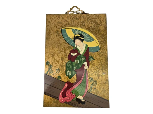 Картина «Гейша с зонтом» (30×20×0.9 см) купить в интернет магазине подарков ПраздникШоп