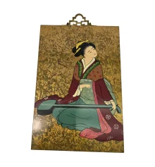 Картина «Гейша с музыкальным инструментом» (30×20×0.9 см) купить в интернет магазине подарков ПраздникШоп