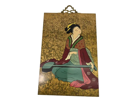 Картина «Гейша с музыкальным инструментом» (30×20×0.9 см) купить в интернет магазине подарков ПраздникШоп