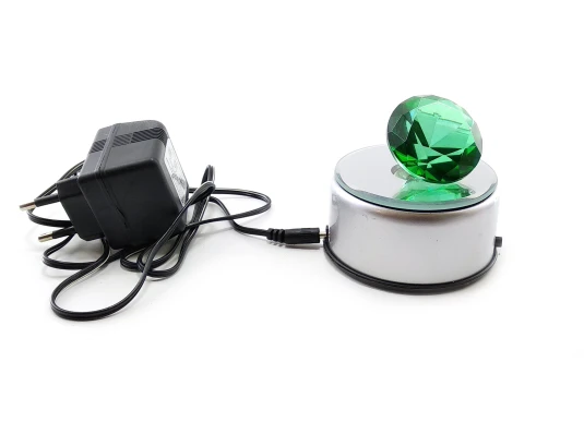 Подставка-подсветка под кристалл вращающаяся (17×10×5.5 см) купить в интернет магазине подарков ПраздникШоп