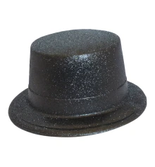 Шляпа Цилиндр блестящая (черный) купить в интернет магазине подарков ПраздникШоп