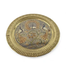 Тарелка бронзовая настенная (d-23.5 купить в интернет магазине подарков ПраздникШоп