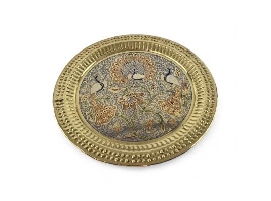 Тарелка бронзовая настенная (d-23.5 купить в интернет магазине подарков ПраздникШоп