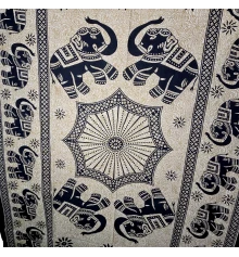 Покрывало хлопковое «Слоны» (200×140 см) купить в интернет магазине подарков ПраздникШоп