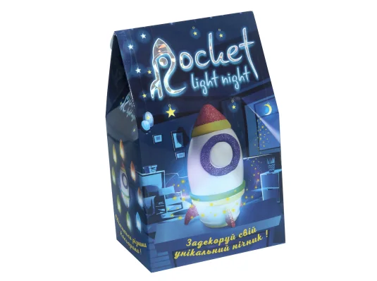 Набор для творчества Ночник Rocket light night на украинском языке (30709) купить в интернет магазине подарков ПраздникШоп
