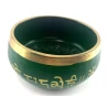 Чаша співаюча бронзова «Будда» зелена (10.1×9.2×4.9 см)