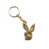 Брелок со стразами «Play Boy» золотой