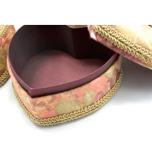 Шкатулка ткань «Сердце» (11×10×7 см) купить в интернет магазине подарков ПраздникШоп