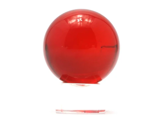 Шар хрустальный на подставке красный (4 см) купить в интернет магазине подарков ПраздникШоп