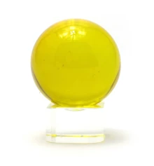 Шар хрустальный на подставке желтый (4 см) купить в интернет магазине подарков ПраздникШоп