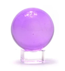 Шар хрустальный на подставке фиолетовый (5 см) купить в интернет магазине подарков ПраздникШоп