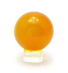 Шар хрустальный на подставке оранжевый (5 см) купить в интернет магазине подарков ПраздникШоп