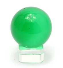 Шар хрустальный на подставке зеленый (4 см) купить в интернет магазине подарков ПраздникШоп