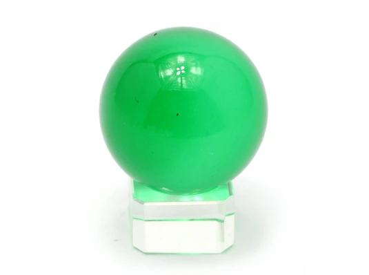 Шар хрустальный на подставке зеленый (4 см) купить в интернет магазине подарков ПраздникШоп