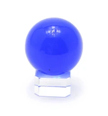 Шар хрустальный на подставке синий (4 см) купить в интернет магазине подарков ПраздникШоп