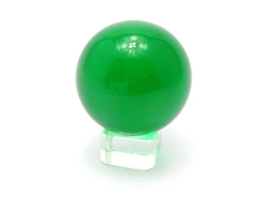 Шар хрустальный на подставке зеленый (5 см) купить в интернет магазине подарков ПраздникШоп