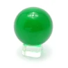 Шар хрустальный на подставке зеленый (5 см)