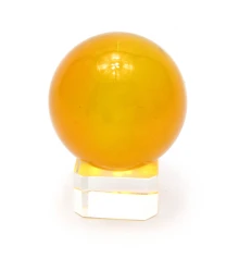 Шар хрустальный на подставке оранжевый (4 см) купить в интернет магазине подарков ПраздникШоп