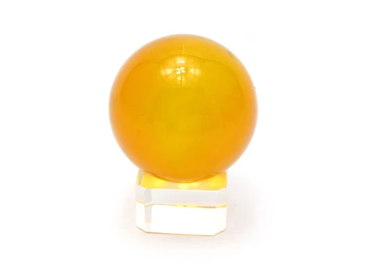 Шар хрустальный на подставке оранжевый (4 см) купить в интернет магазине подарков ПраздникШоп