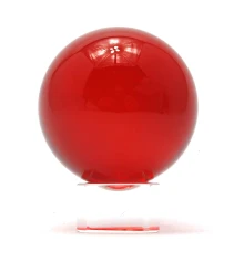 Шар хрустальный на подставке красный (5 см) купить в интернет магазине подарков ПраздникШоп