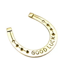 Подкова бронзовая «Good luck» (9×7.5 см) купить в интернет магазине подарков ПраздникШоп