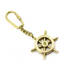 Брелок (N) «Штурвал» бронза (Индия) купить в интернет магазине подарков ПраздникШоп