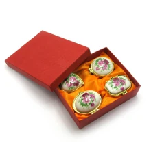 Шкатулки керамические (н-р 4 шт.) (13.5×11×4 см) купить в интернет магазине подарков ПраздникШоп