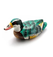 Утка деревянная расписная (9×4.5×5.5 см) купить в интернет магазине подарков ПраздникШоп