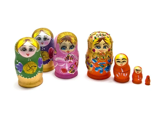 Матрешка (4в1) (8×4.5×4.5 см) купить в интернет магазине подарков ПраздникШоп