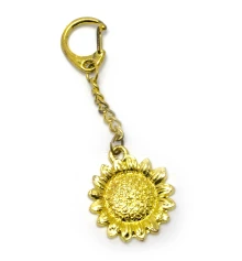 Брелок золото (Z) «Подсолнух» купить в интернет магазине подарков ПраздникШоп