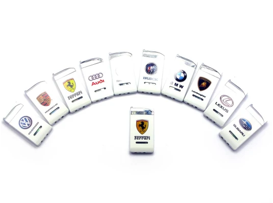 Зажигалка газовая турбо «Авто бренды» (6×3×0.6 см) купить в интернет магазине подарков ПраздникШоп