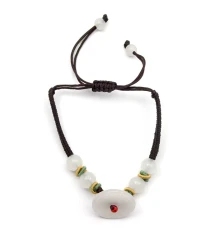 Браслет нефритовый «Диск» купить в интернет магазине подарков ПраздникШоп