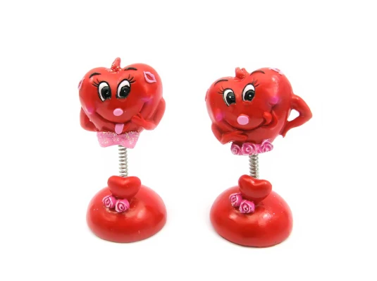 Фигурка «Сердечко на пружинке» (4 шт./уп) (8.5×4.5×4.5 см) купить в интернет магазине подарков ПраздникШоп