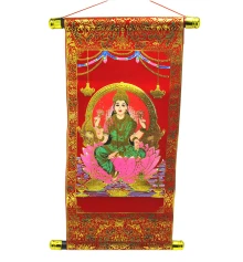 Панно красное «Лакшми» (40×20 см) купить в интернет магазине подарков ПраздникШоп
