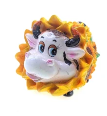 Корова в подсолнухах копилка (8×10×9 см) купить в интернет магазине подарков ПраздникШоп