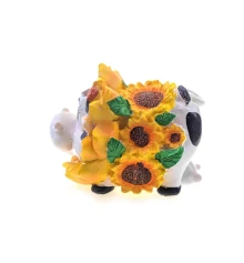 Корова в подсолнухах копилка (8×10×9 см) купить в интернет магазине подарков ПраздникШоп