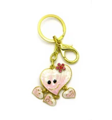 Брелок со стразами «Сердечки» (12/уп) купить в интернет магазине подарков ПраздникШоп