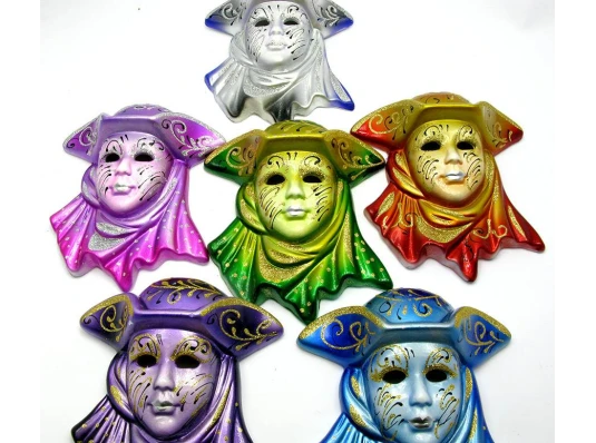 Маска керамическая «Венеция » (16×13.5×4 см) (уп/6 шт.) купить в интернет магазине подарков ПраздникШоп