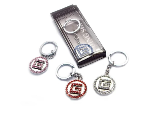 Брелок со стразами (Y) «G» (12 шт./уп) купить в интернет магазине подарков ПраздникШоп