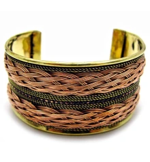 Браслет медный «Узор из плетения» (18×3.5 см) купить в интернет магазине подарков ПраздникШоп