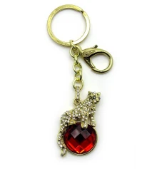 Брелок со стразами (Y) «Пантера» купить в интернет магазине подарков ПраздникШоп