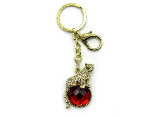 Брелок со стразами (Y) «Пантера» купить в интернет магазине подарков ПраздникШоп